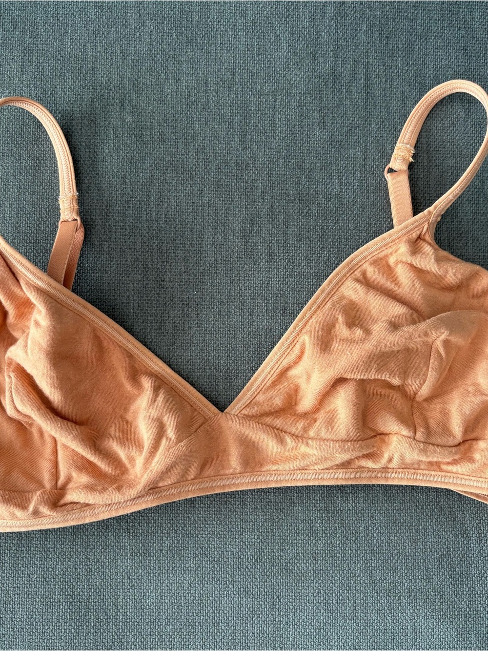 Storq Unlined Nursing Bralette in Peach